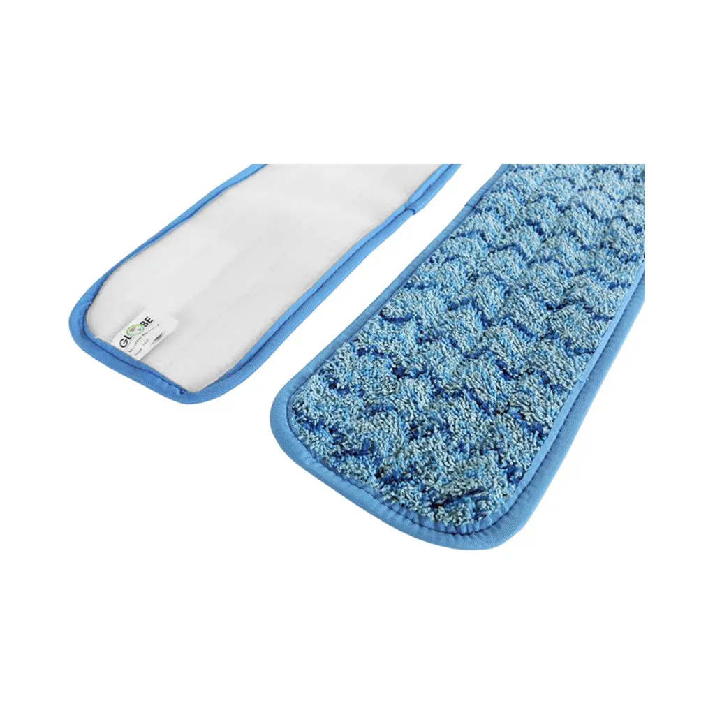 Floor Pad - Globe Blue Microfiber Wet Pad, Various Sizes