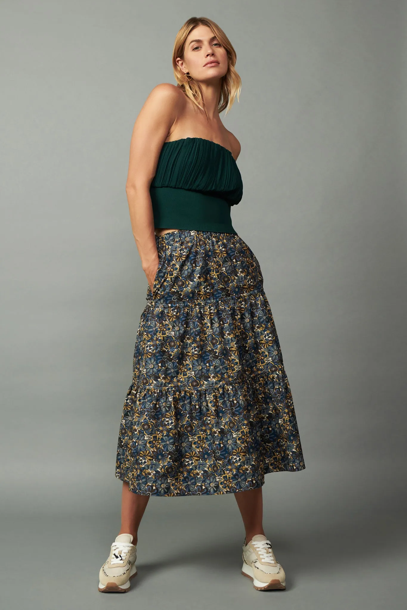 Floral Midi Skirt