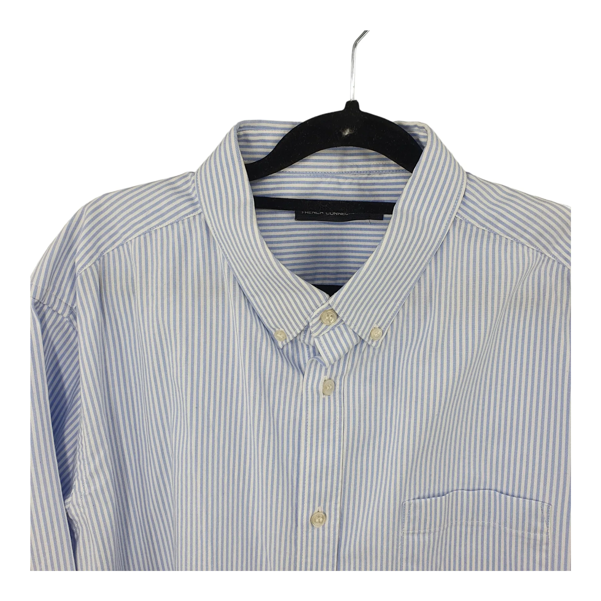 French Connection Stripe Shirt 100% Cotton XL