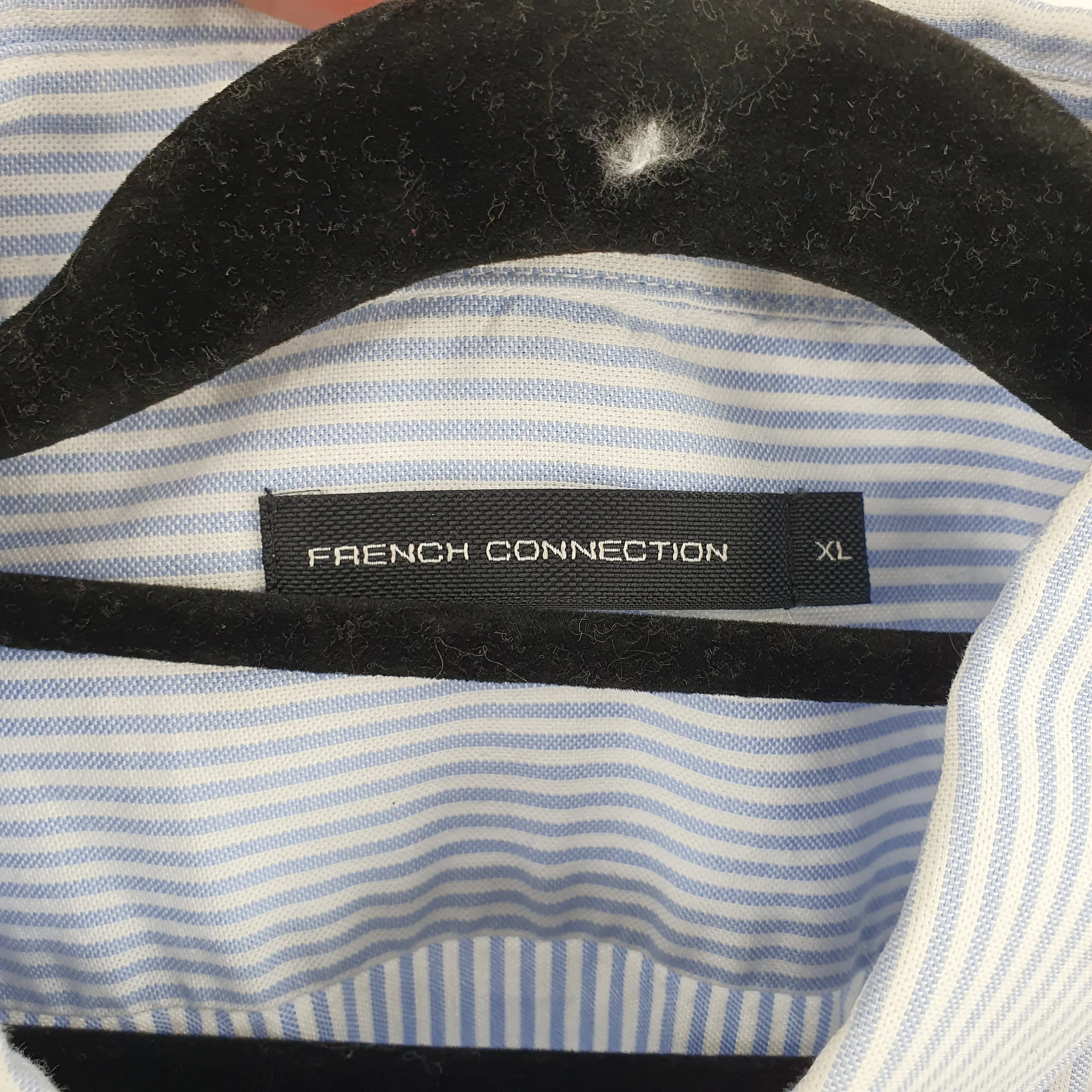 French Connection Stripe Shirt 100% Cotton XL