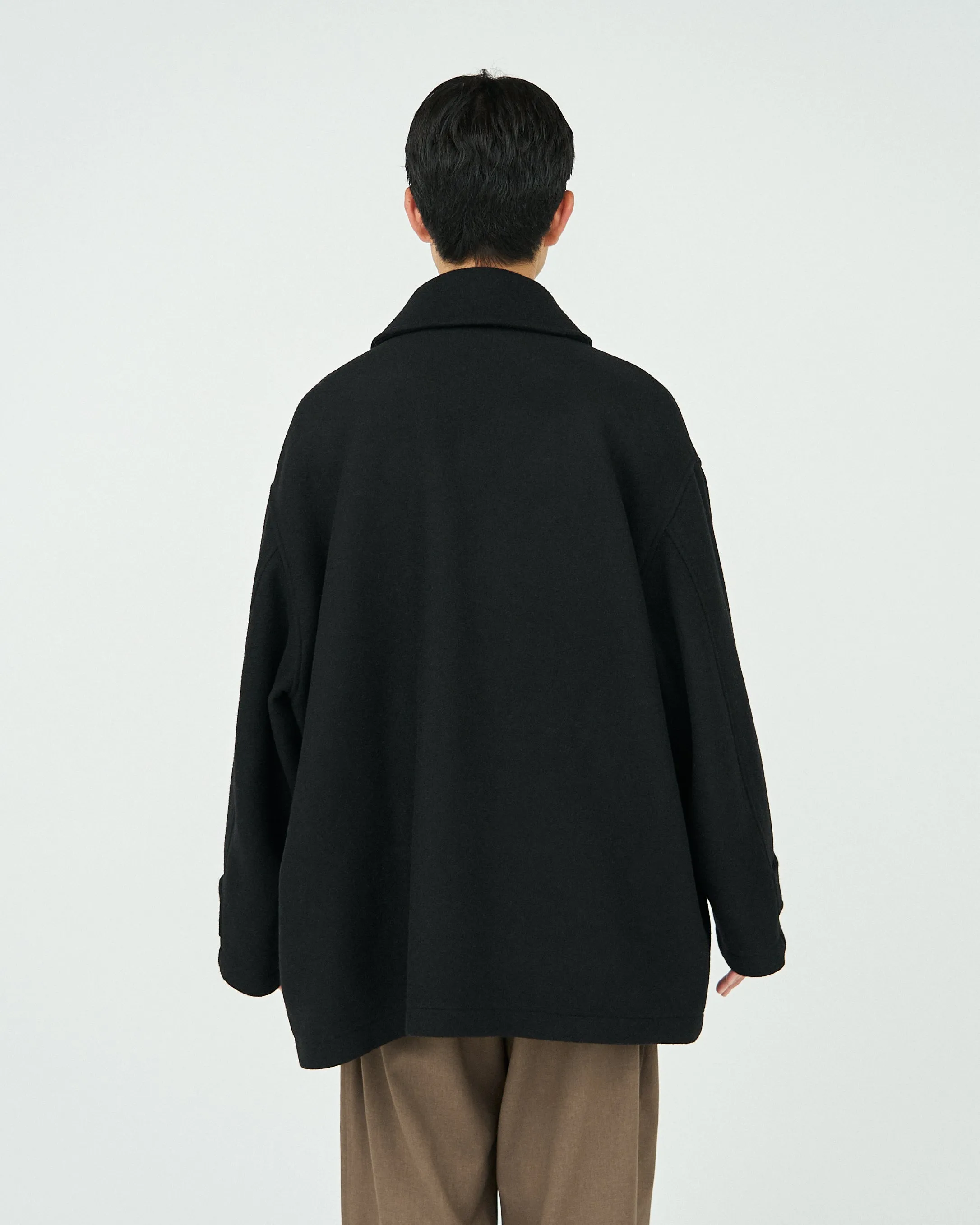 Fresh Service / MELTON DUFFLE COAT - BLACK