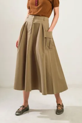 Full Midi Skirt with Pockets