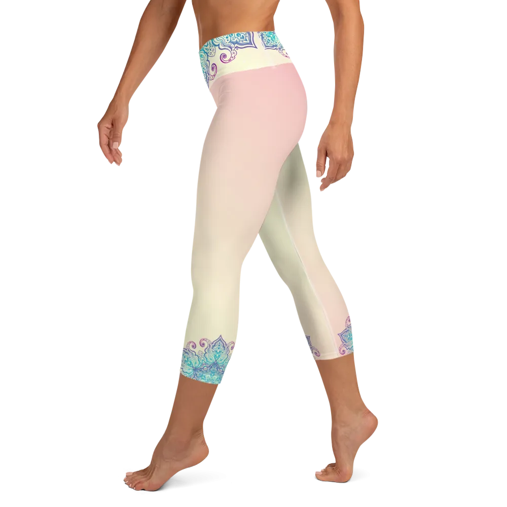 Gaia High Waist Women's Yoga Capri Leggings