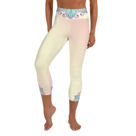 Gaia High Waist Women's Yoga Capri Leggings