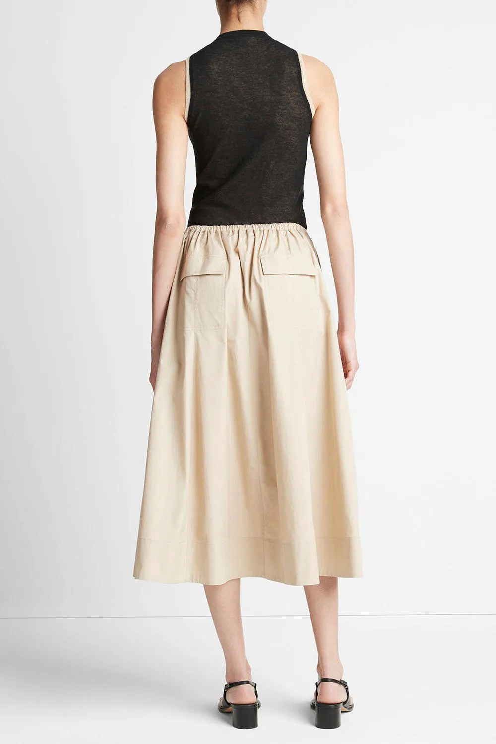 Gathered Utility Skirt