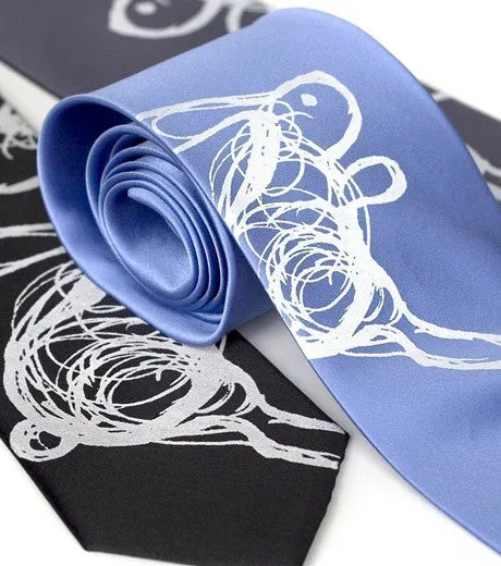 Hare Tie. Bunny Rabbit microfiber necktie