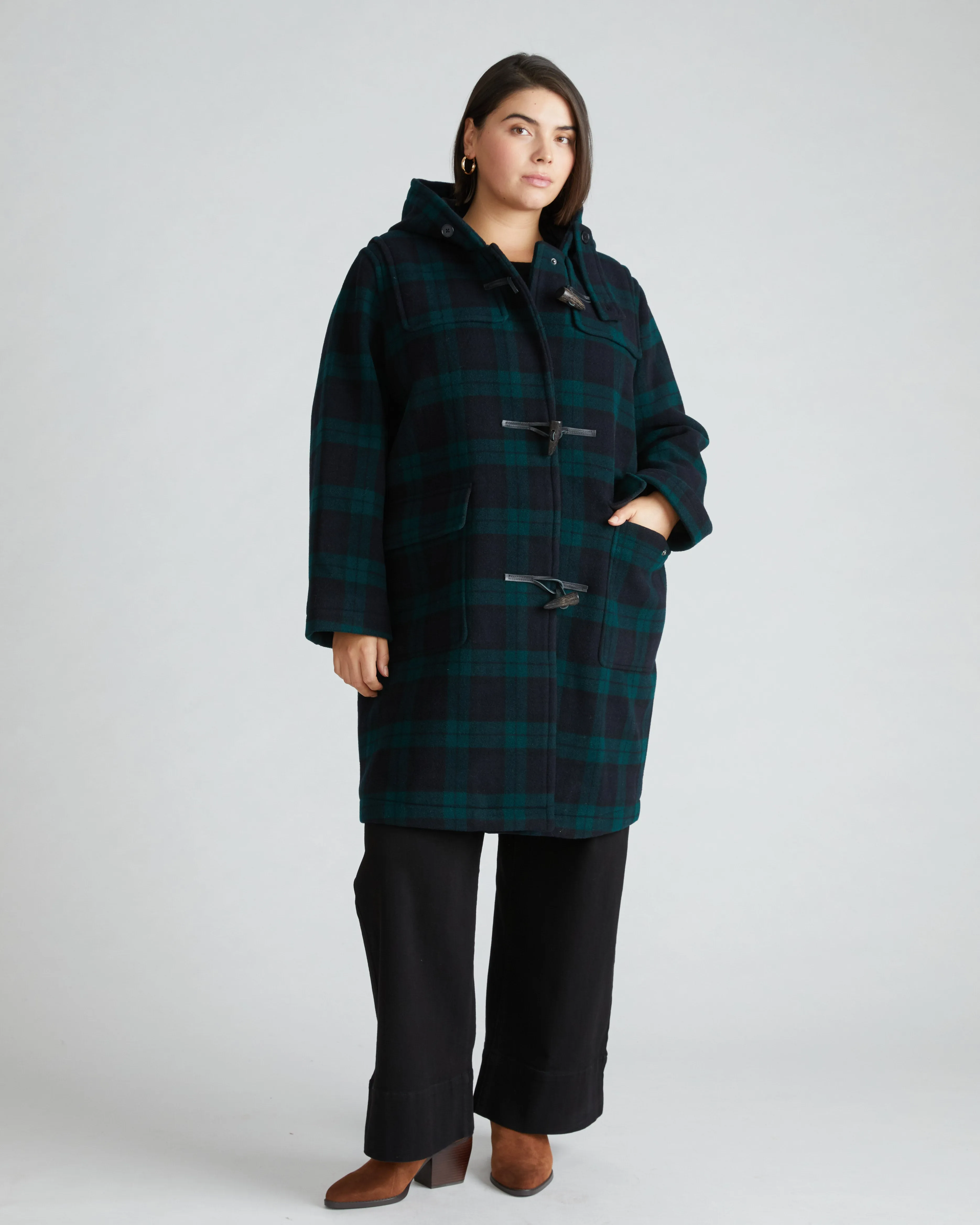 Highlands Duffle Coat - Berkshires Plaid