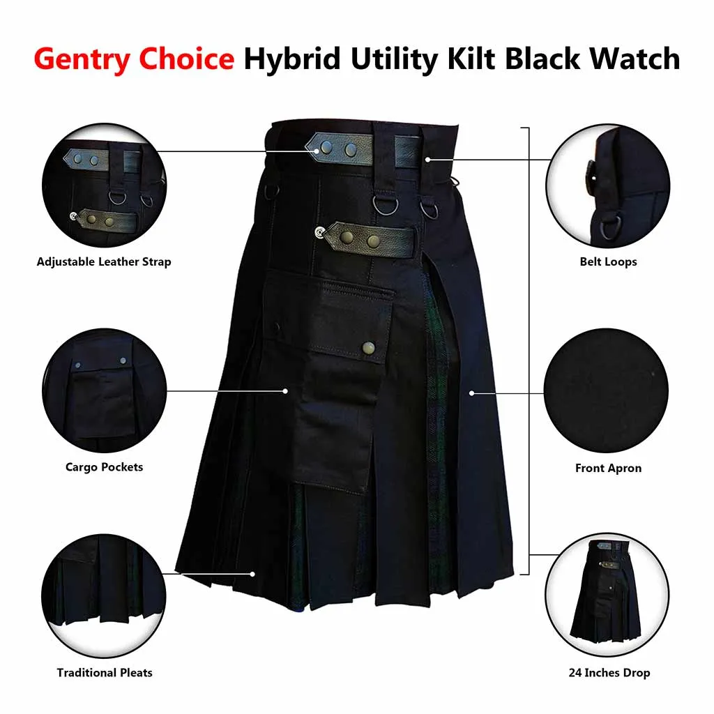 Hybrid Utility Kilt Black Watch