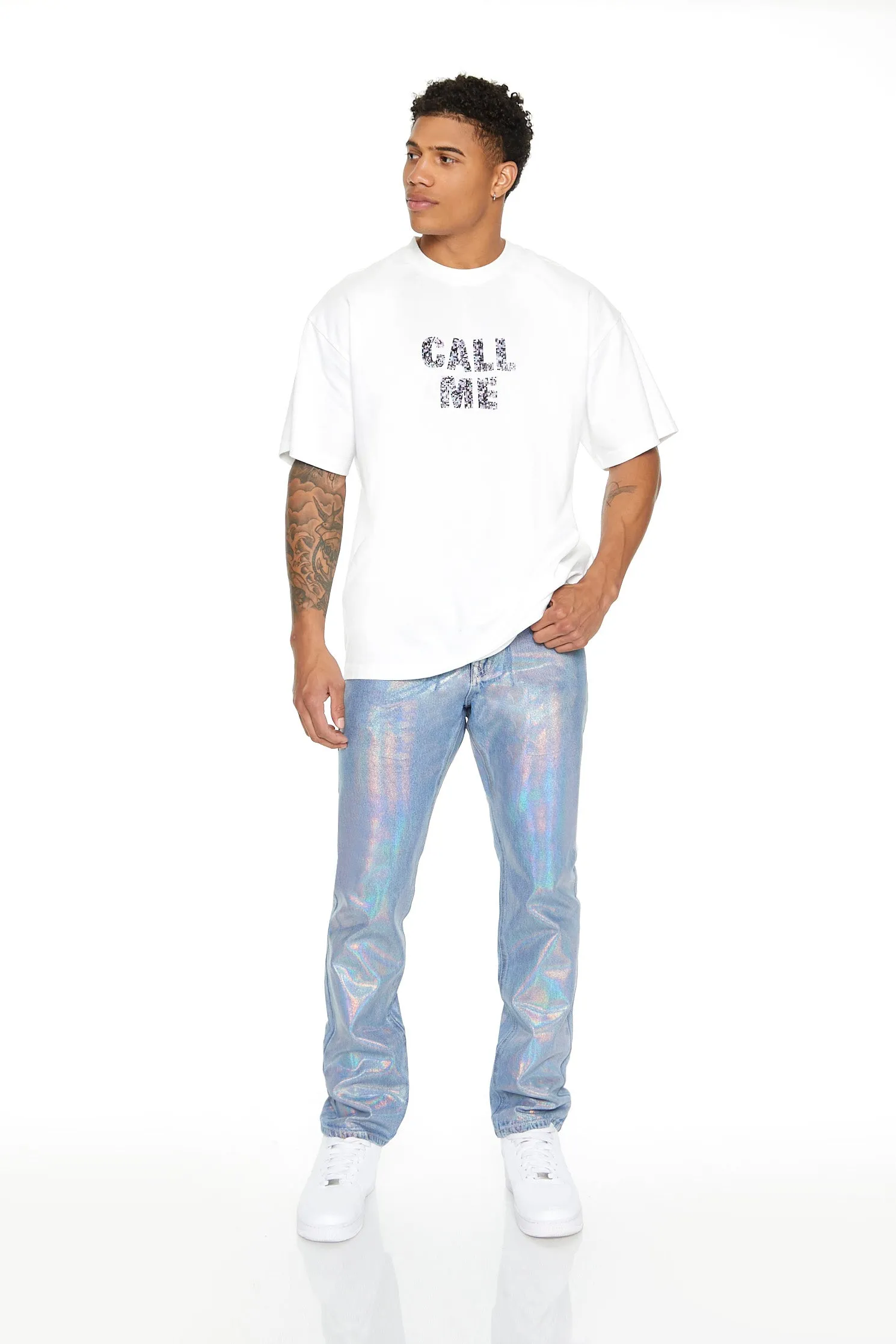 Iridescent Slim Fit Jean