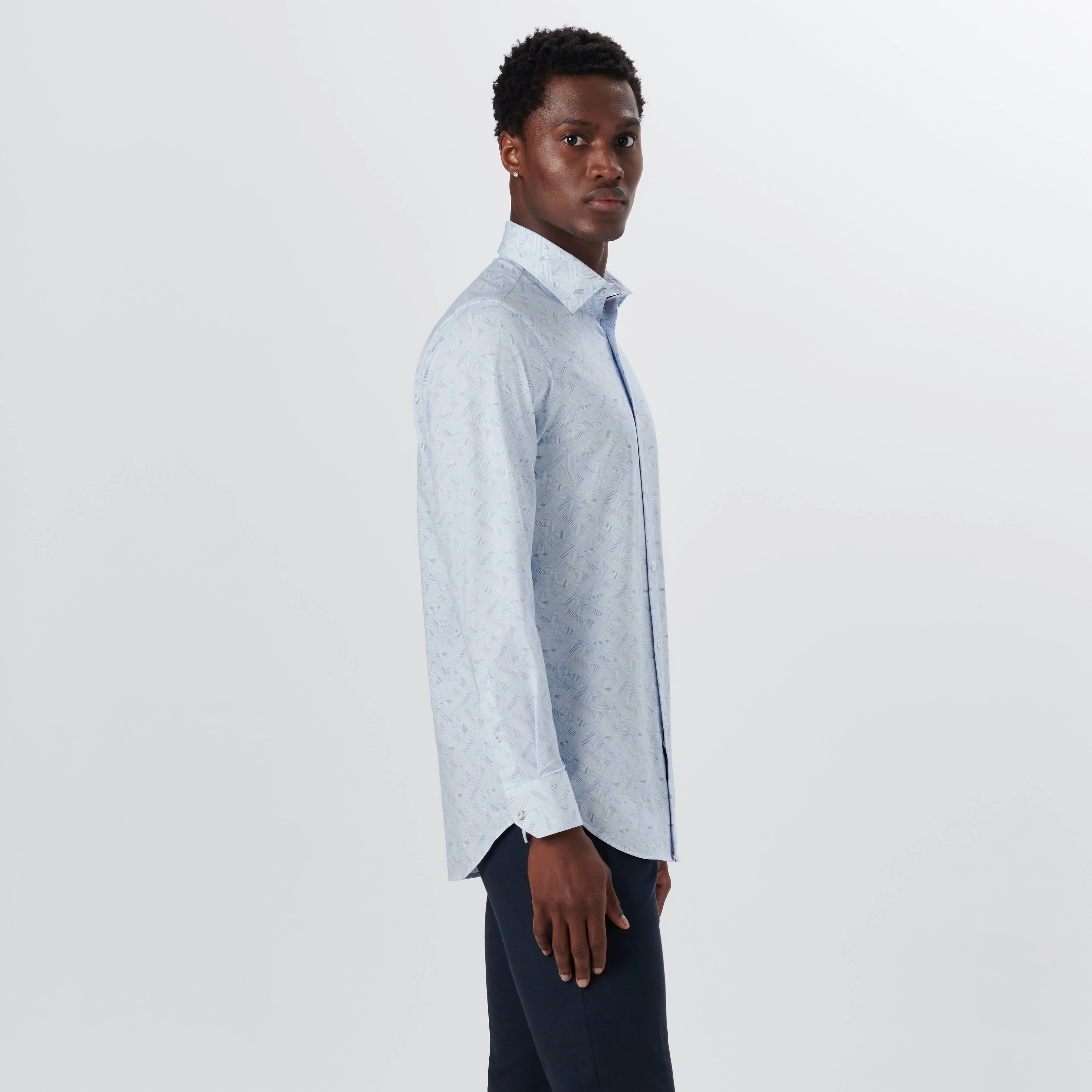 JAMES Basketweave Check OoohCotton Shirt