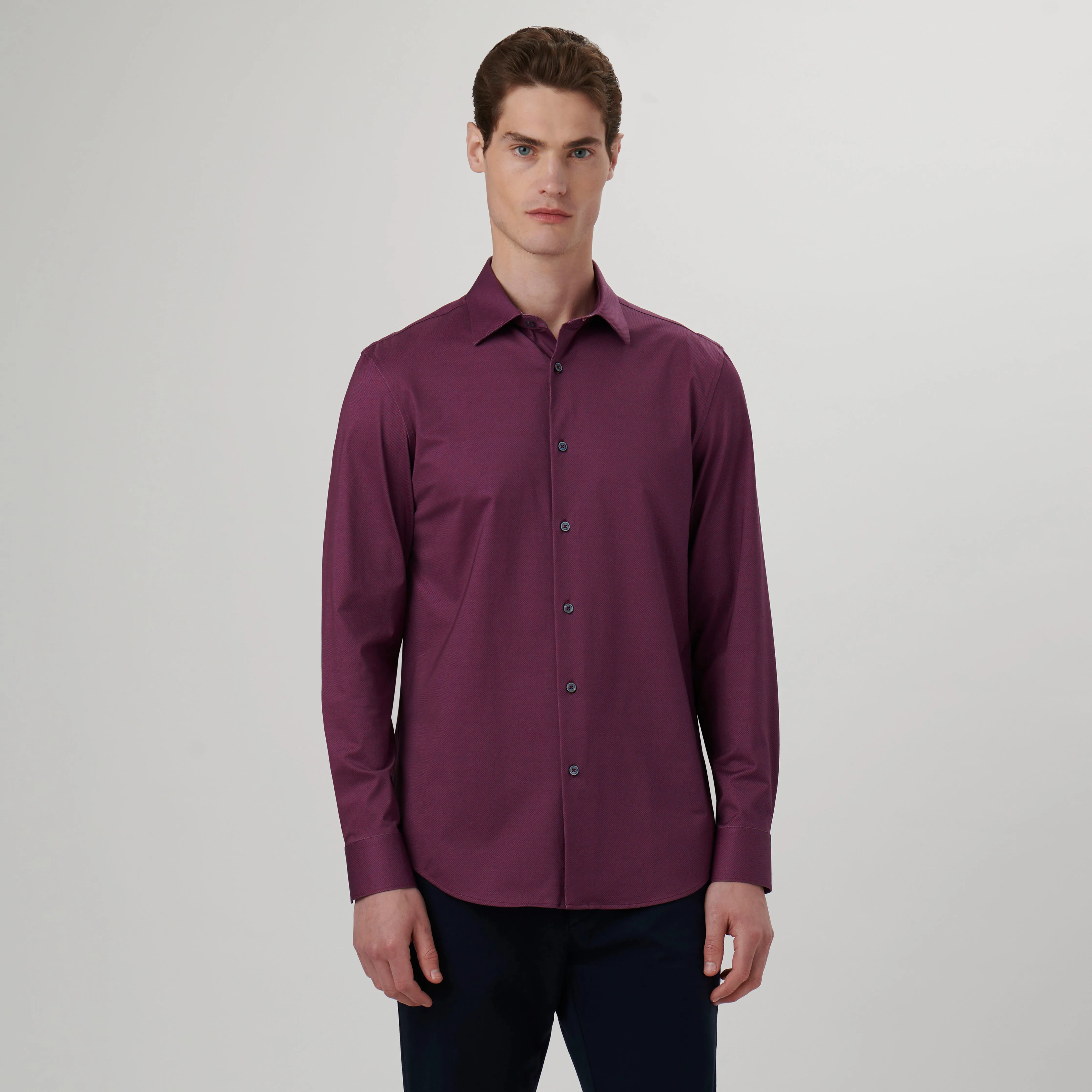 James Diagonal Stripe OoohCotton Shirt