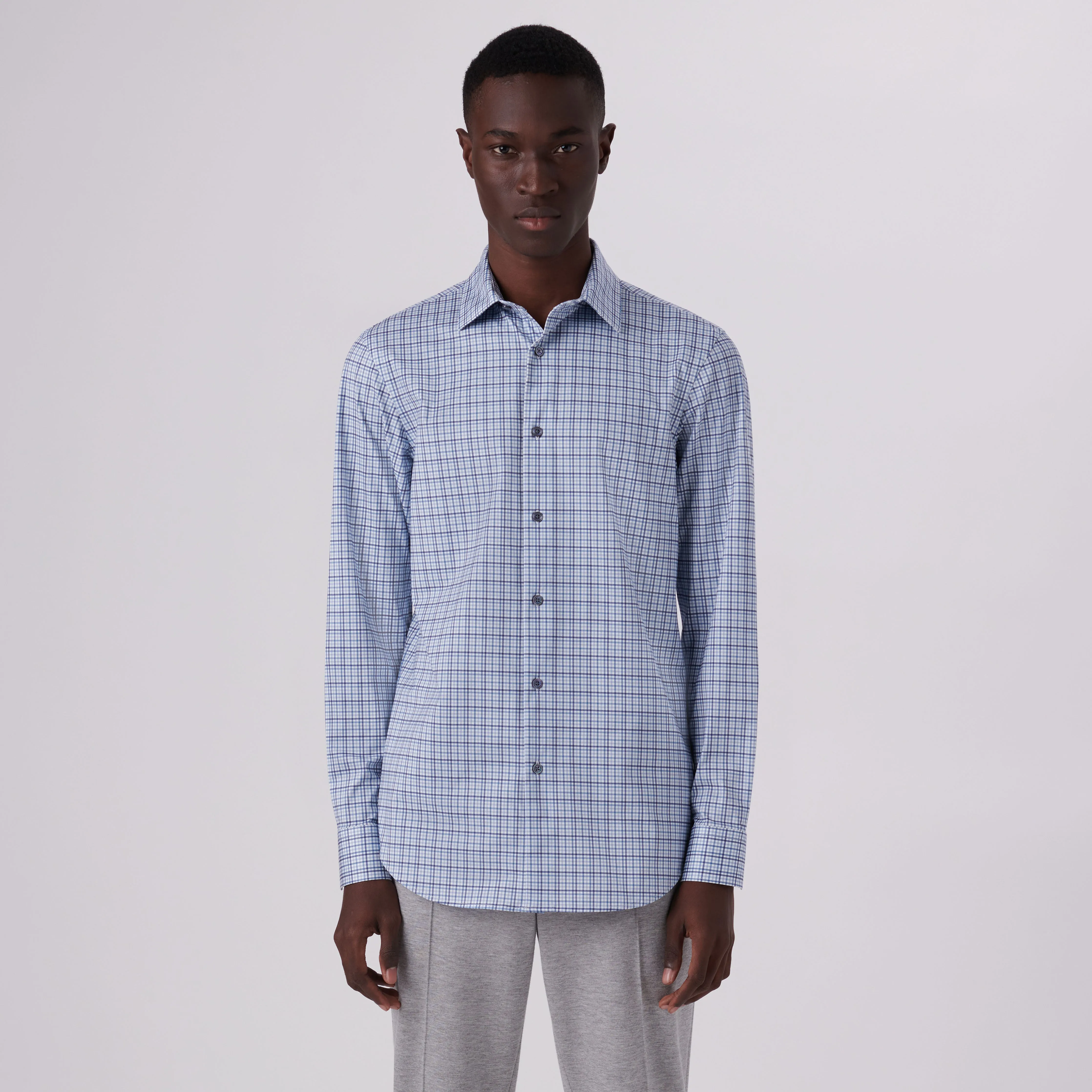 James Tattersall Check Print OoohCotton Shirt