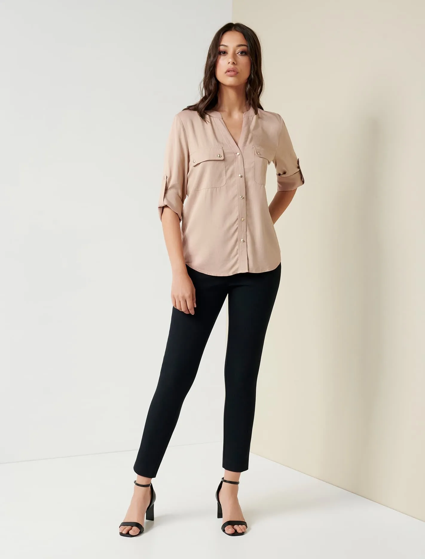 Josie Long Sleeve Utility Shirt