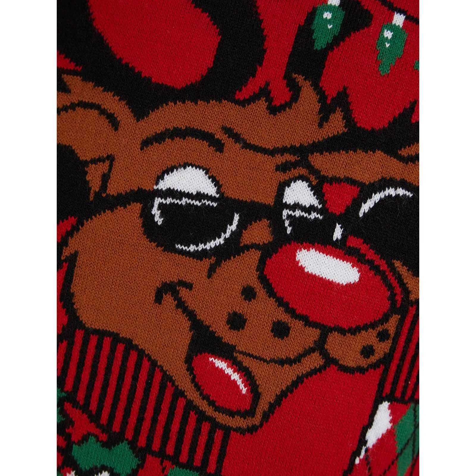 Kids Reindeer Christmas Jumper Cool Sunglasses Rudolph