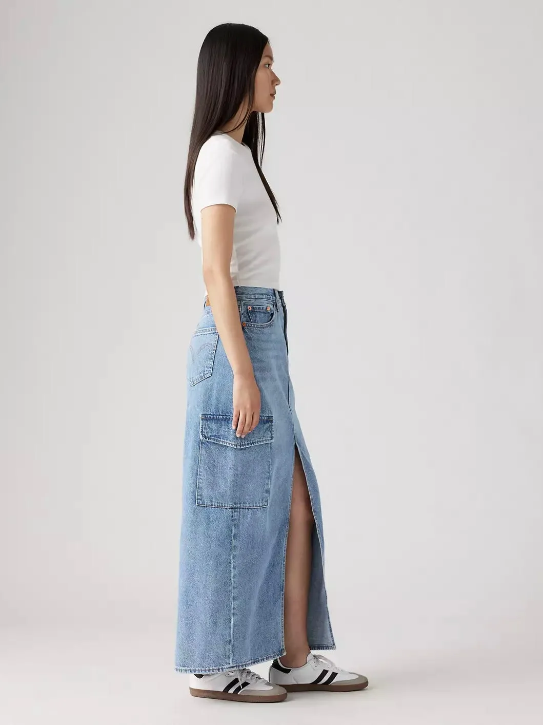 Levi's Ankle Column Cargo Skirt in Maximize The Moment