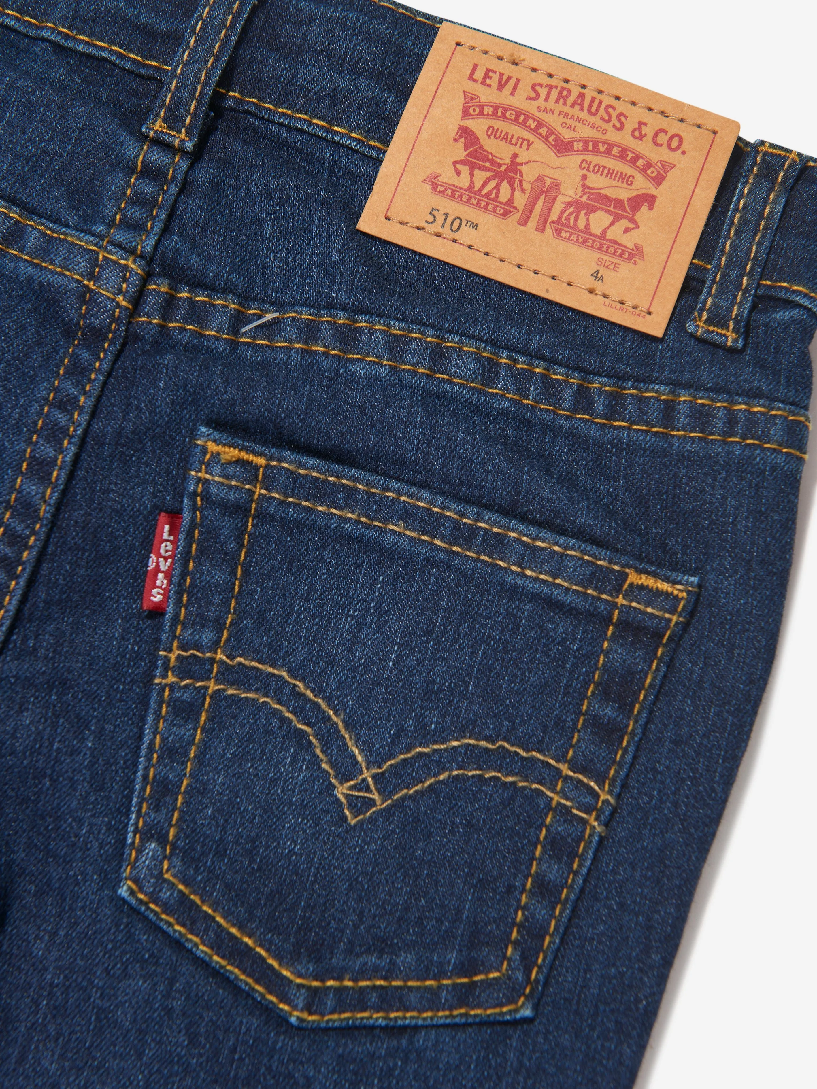 Levi's Boys Cotton Denim Skinny Fit 510 Jeans