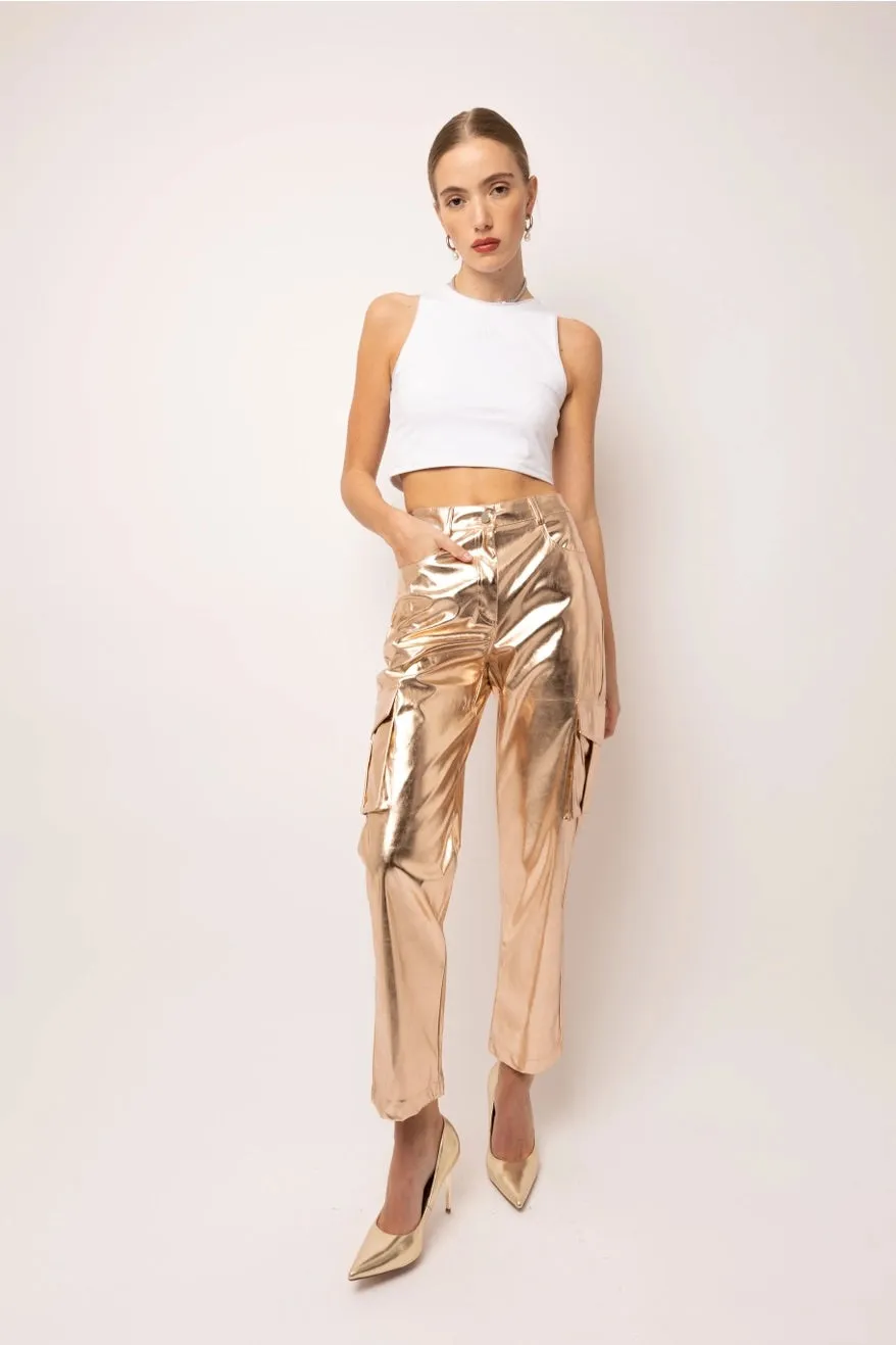 Lupe Utility Metallic Pants