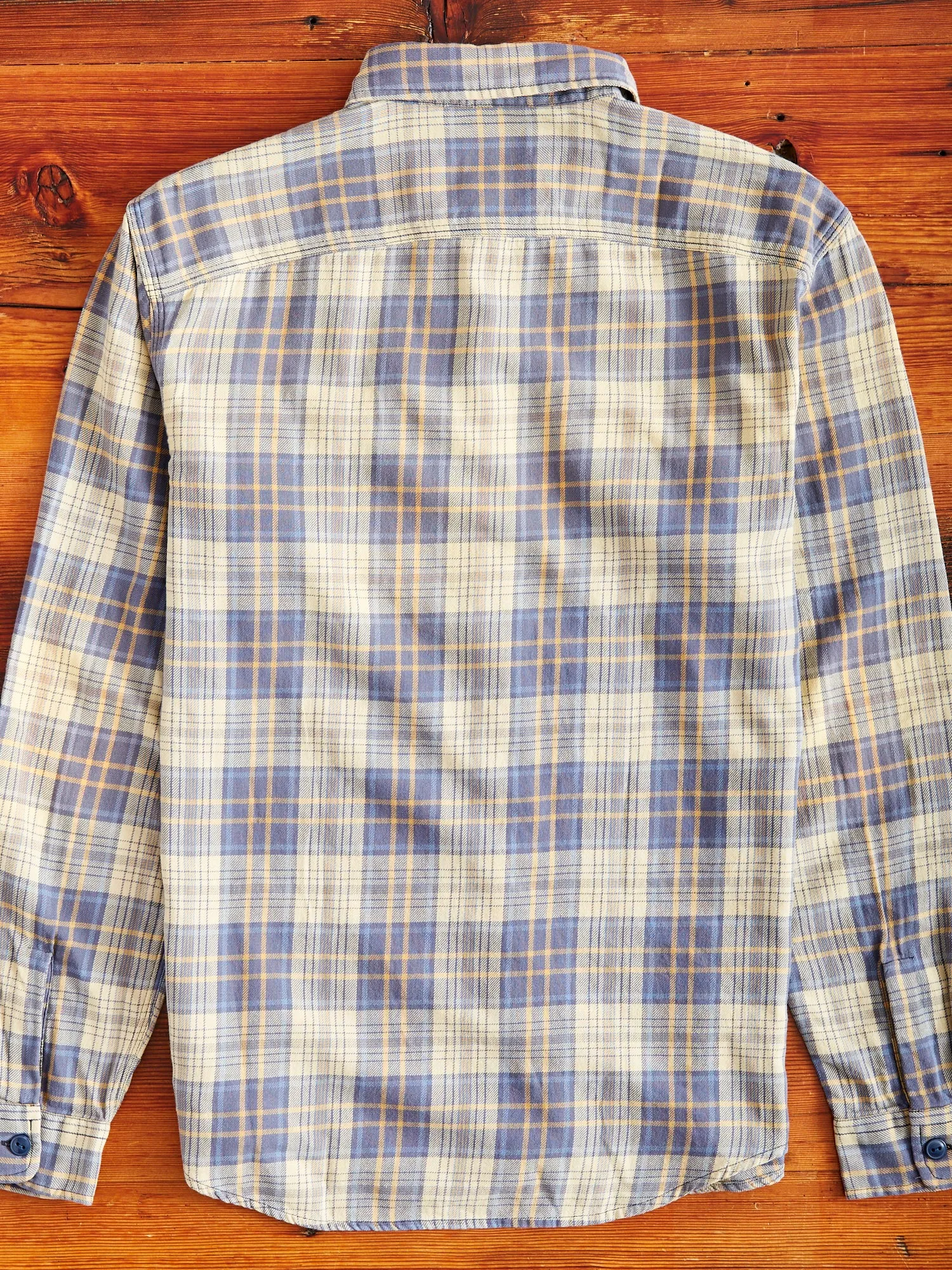 Matlock Work Shirt in Blue/Yellow