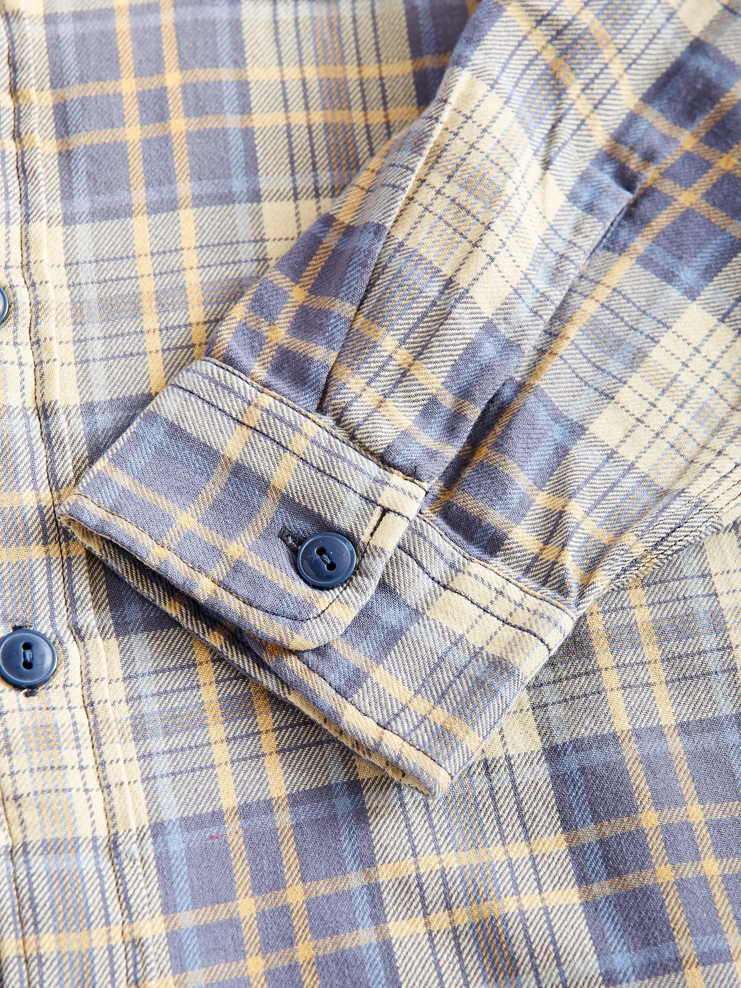 Matlock Work Shirt in Blue/Yellow