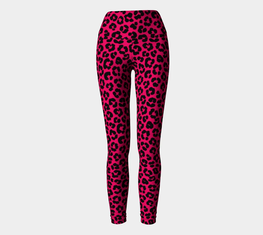 Meihongse Leopard Print Yoga Leggings