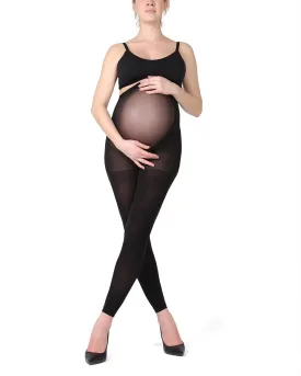 Memoi 80 Completely Opaque Maternity Footless Tight