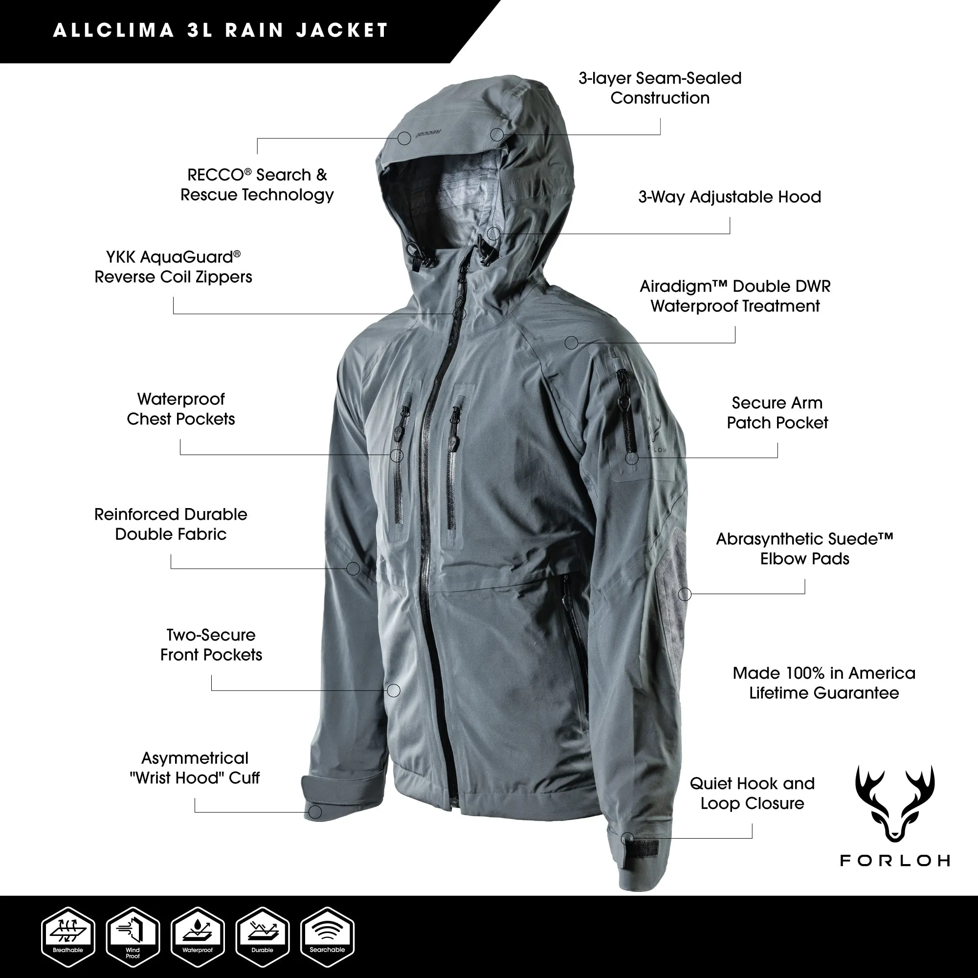 Men's AllClima 3L Rain Jacket