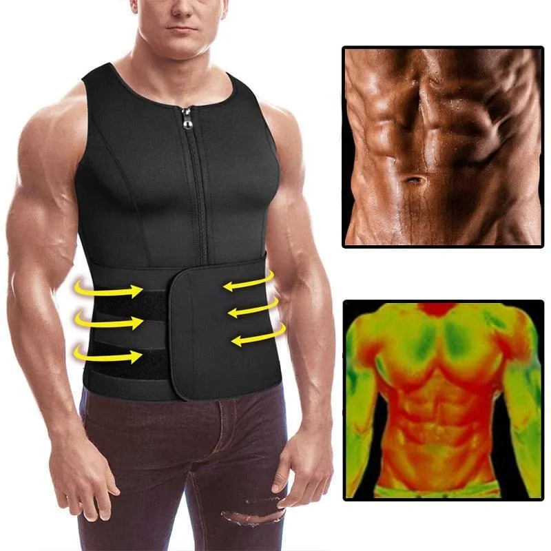 Men's Bodyshaper Vest Compression Waist Slimming Trainer