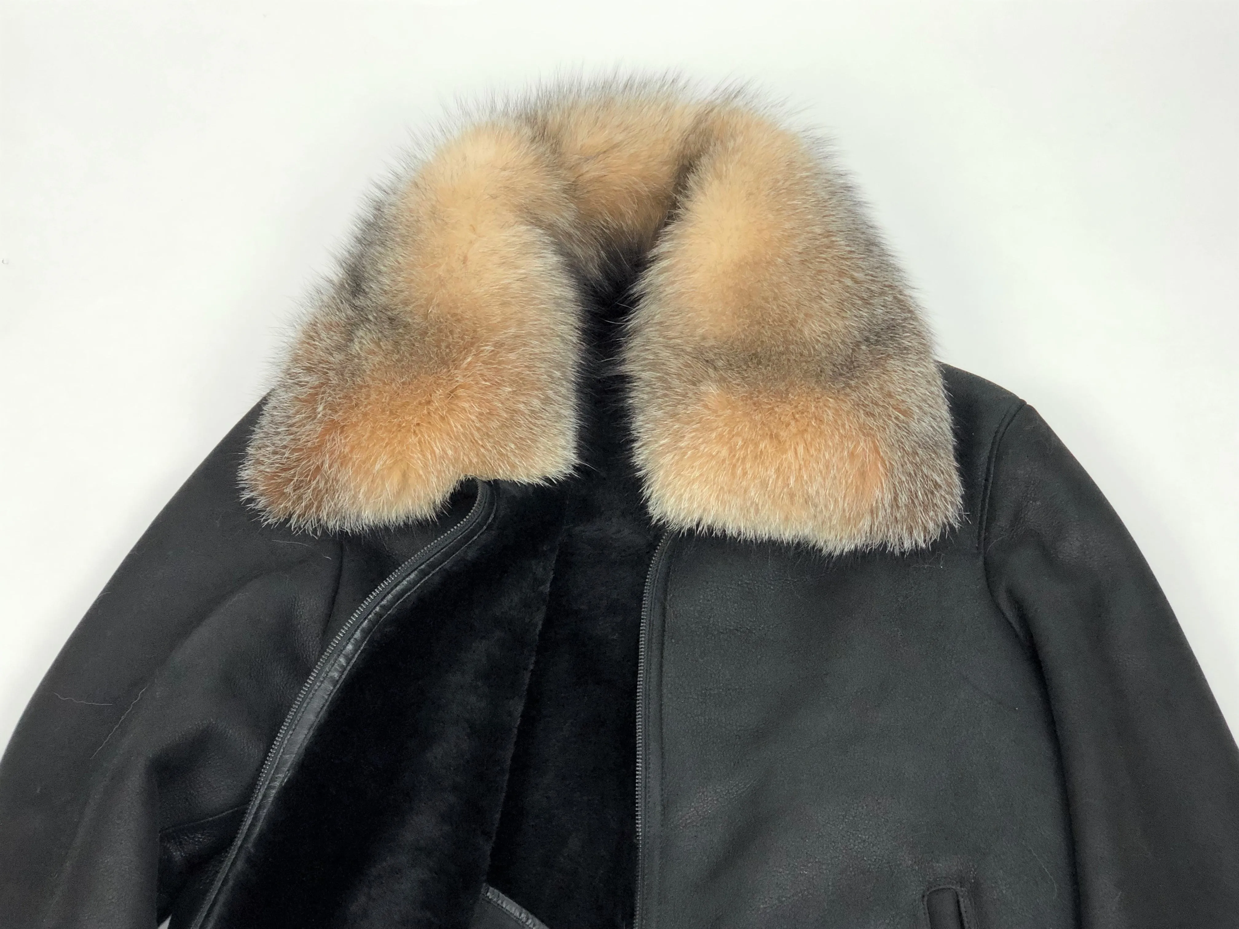 Mens Shearling Baseball Jacket