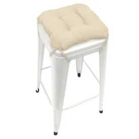 Micro-suede Chamois Square Industrial Bar Stool Cushion - 12"