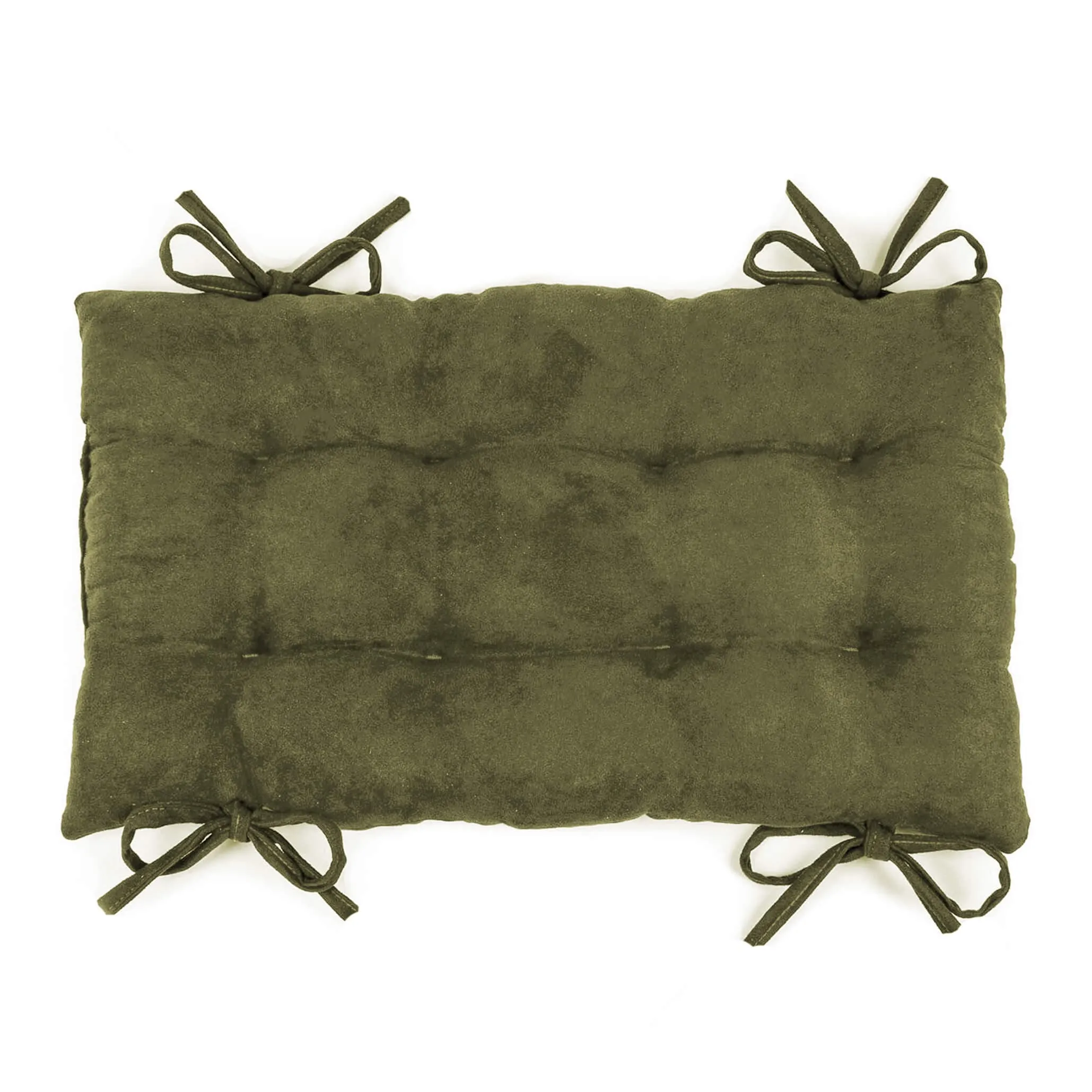 Micro-Suede Laurel Green Saddle Stool Cushions - Gaucho Stool  / Satori Seat Cushions