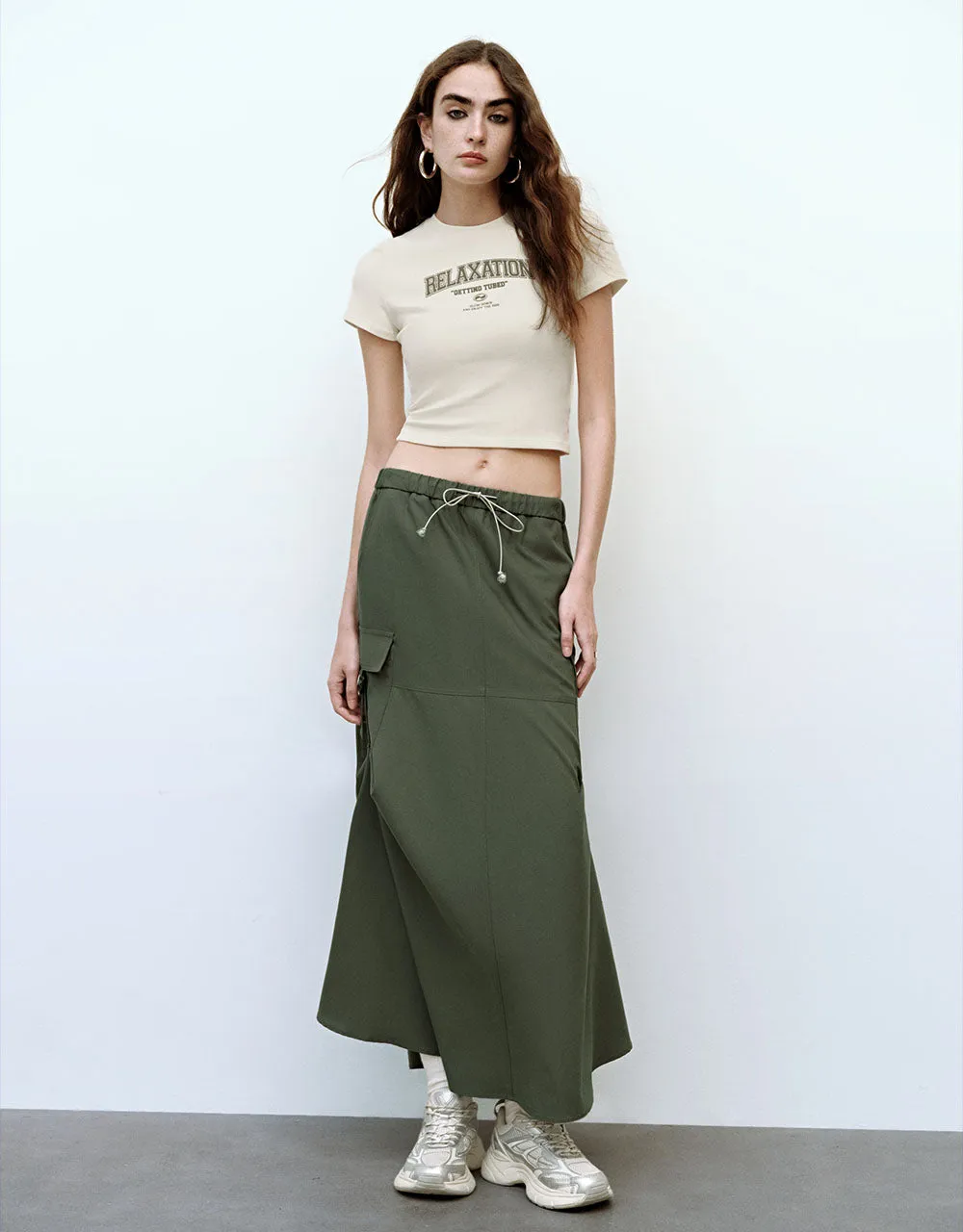 Midi Utility Skirt