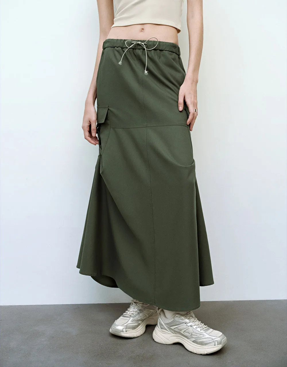 Midi Utility Skirt