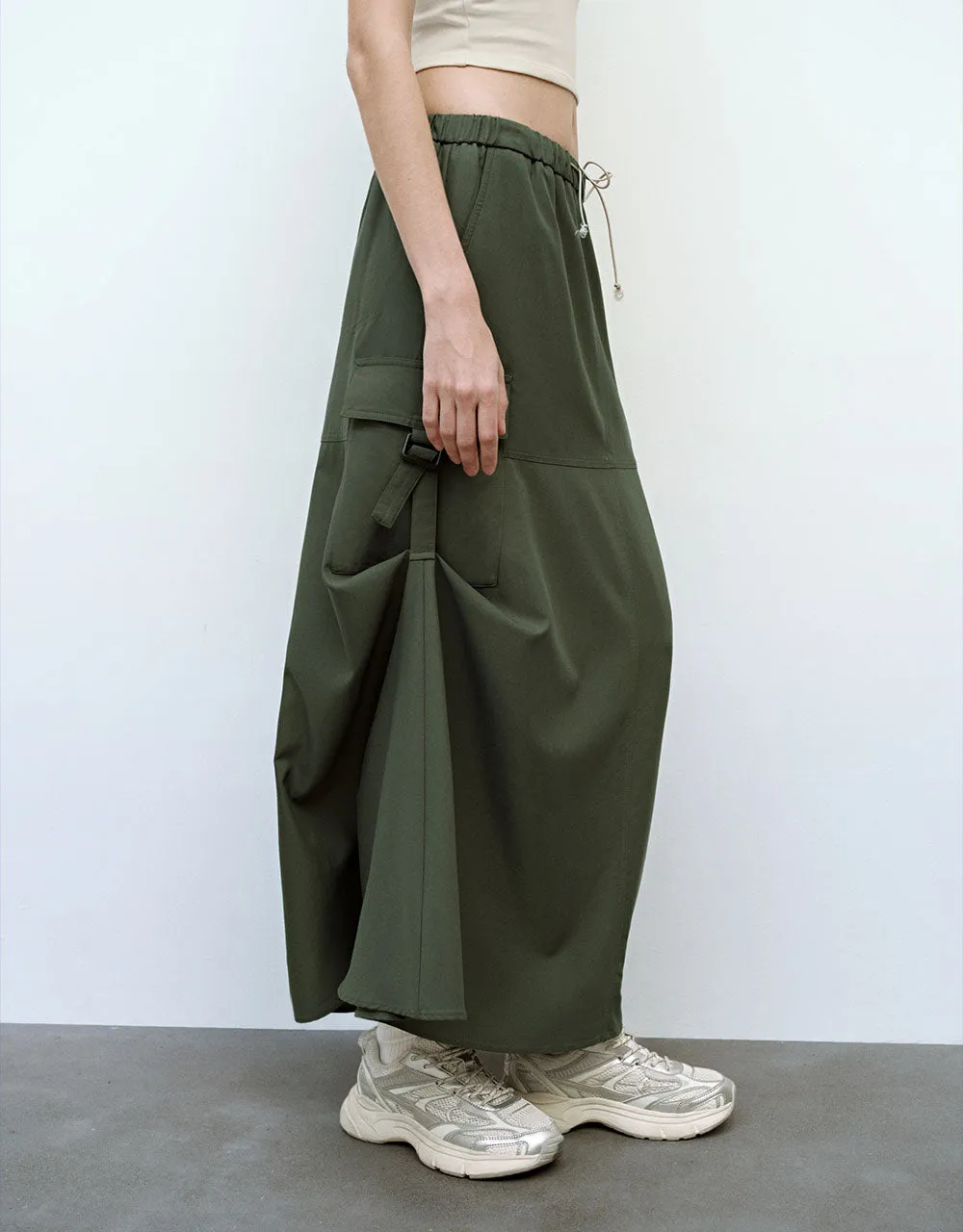 Midi Utility Skirt