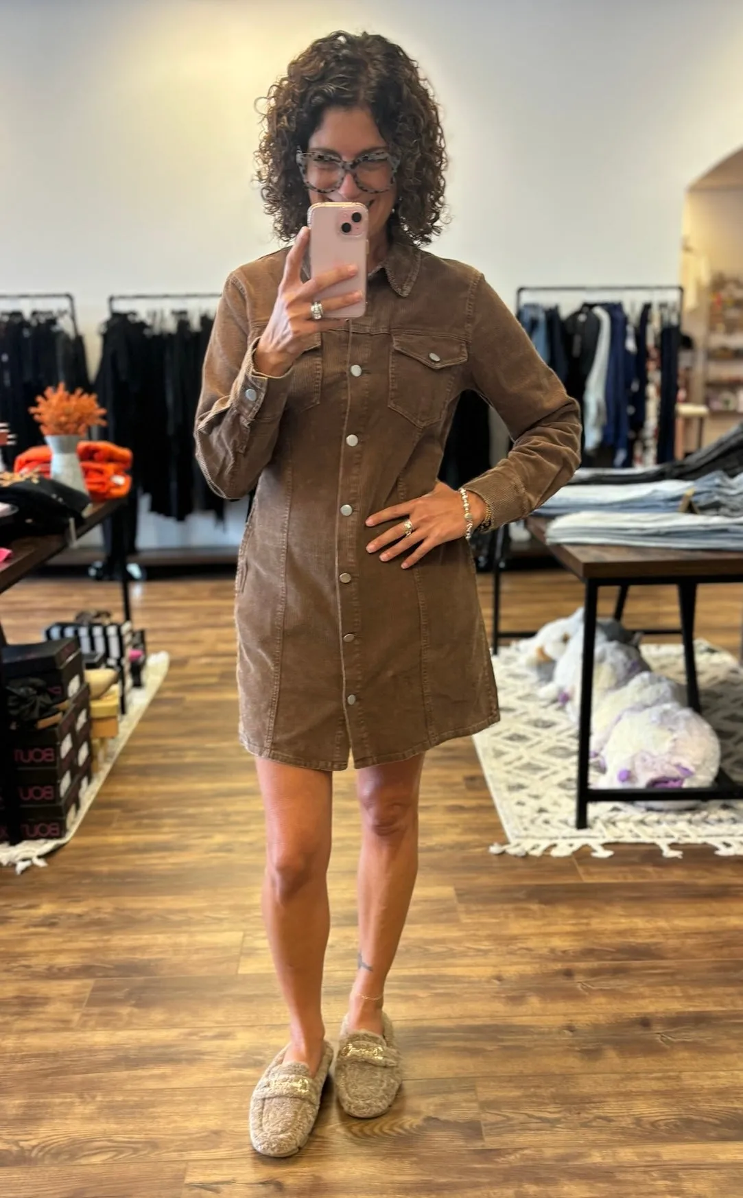 Mikayla - Corduroy Utility Dress