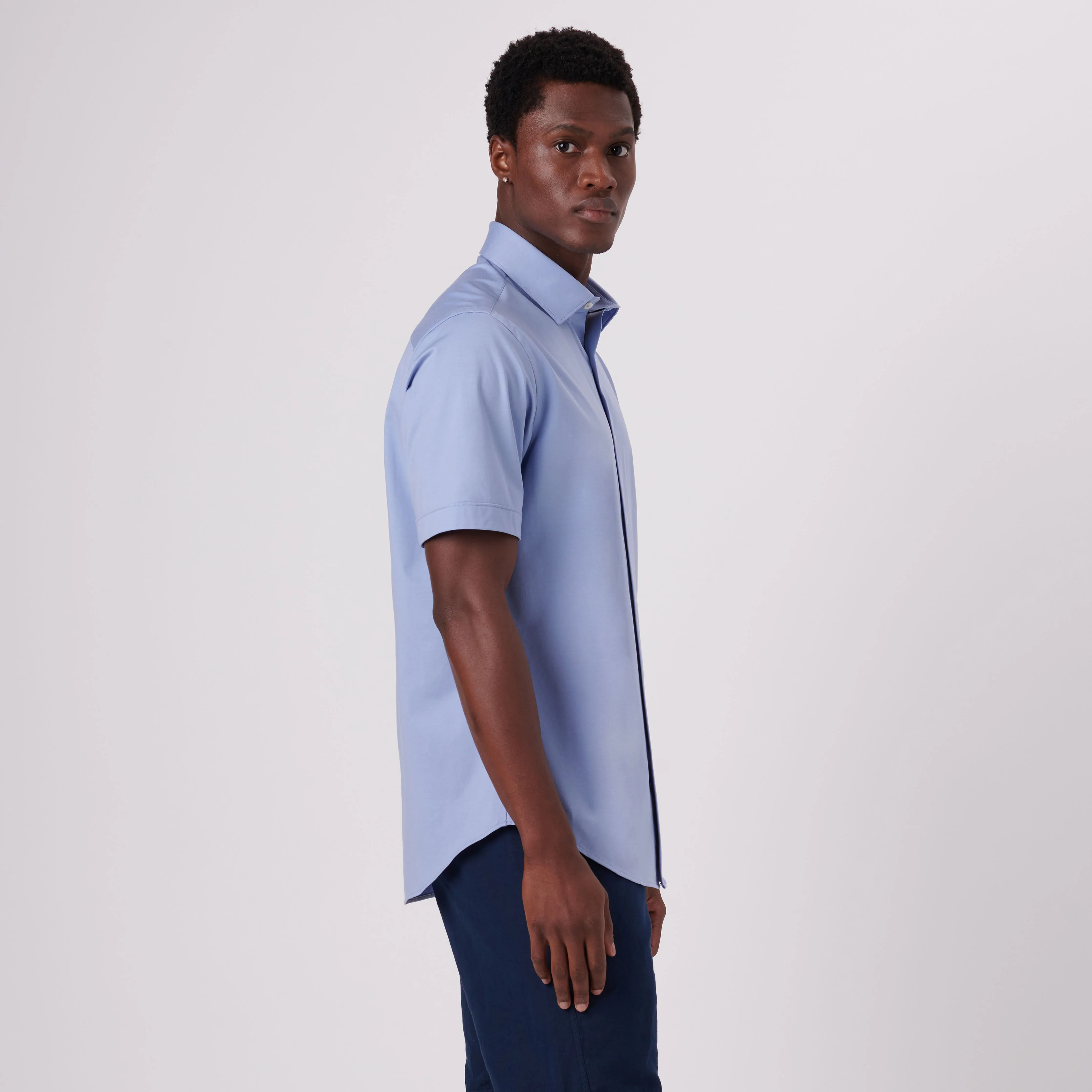 Miles Solid OoohCotton Short Sleeve Shirt