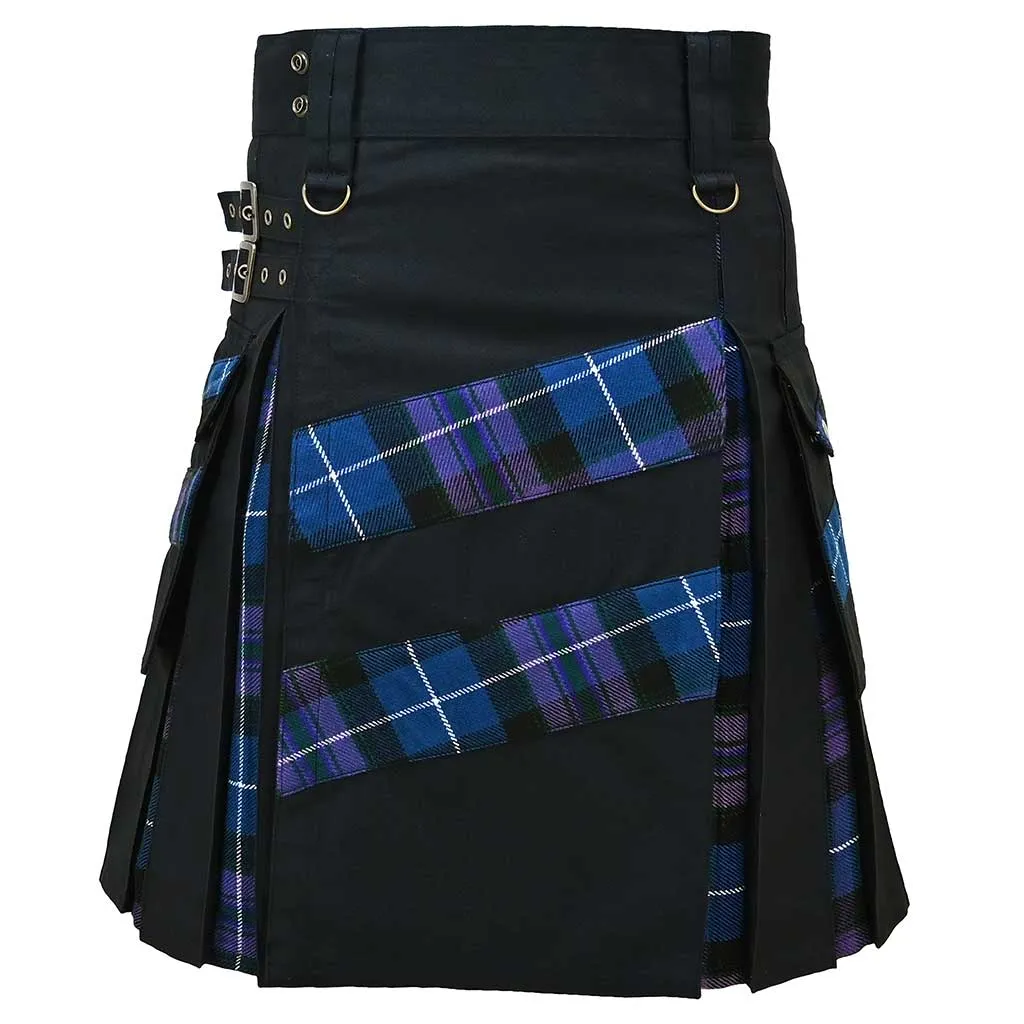 Modern Hybrid Kilt Tartan Pride of Scotland Cross Stripes