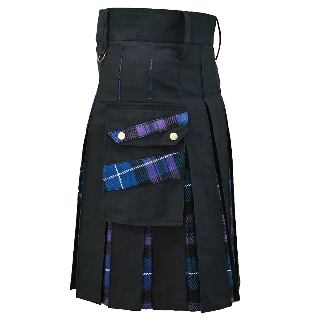 Modern Hybrid Kilt Tartan Pride of Scotland Cross Stripes