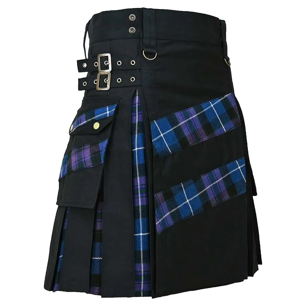 Modern Hybrid Kilt Tartan Pride of Scotland Cross Stripes