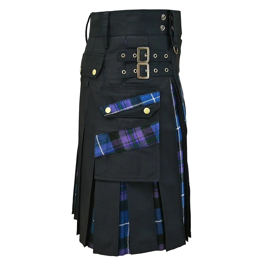 Modern Hybrid Kilt Tartan Pride of Scotland Cross Stripes