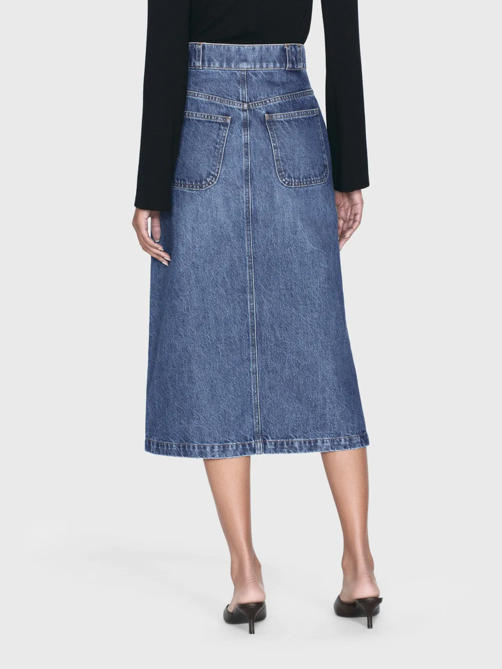 Modern Pocket Midi Skirt -- October