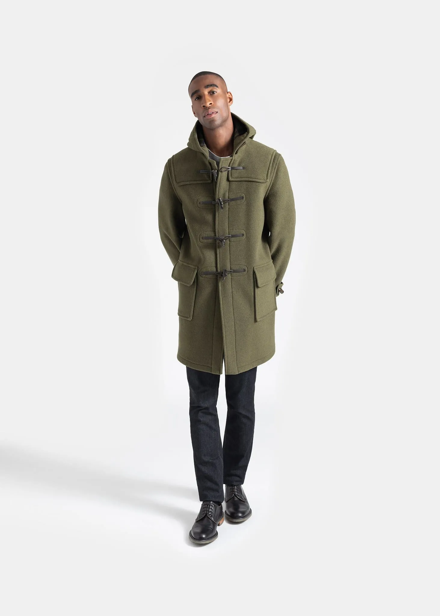 Morris Duffle Coat Loden Check