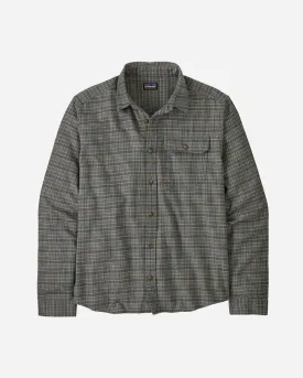 M's L/S LW Fjord Flannel Shirt - Tracks / Thermal Blue