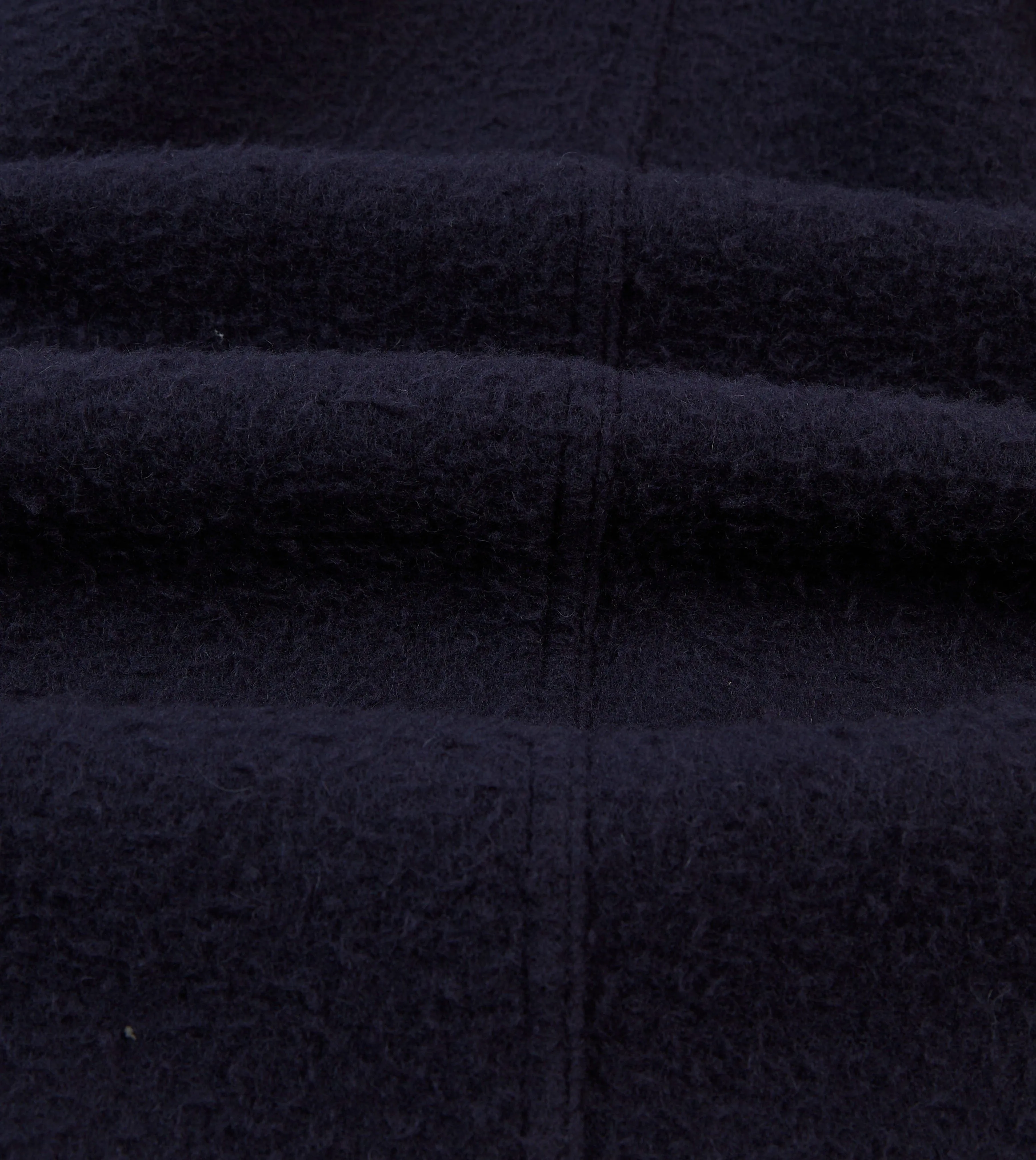 Navy Casentino Wool Short Duffle Coat