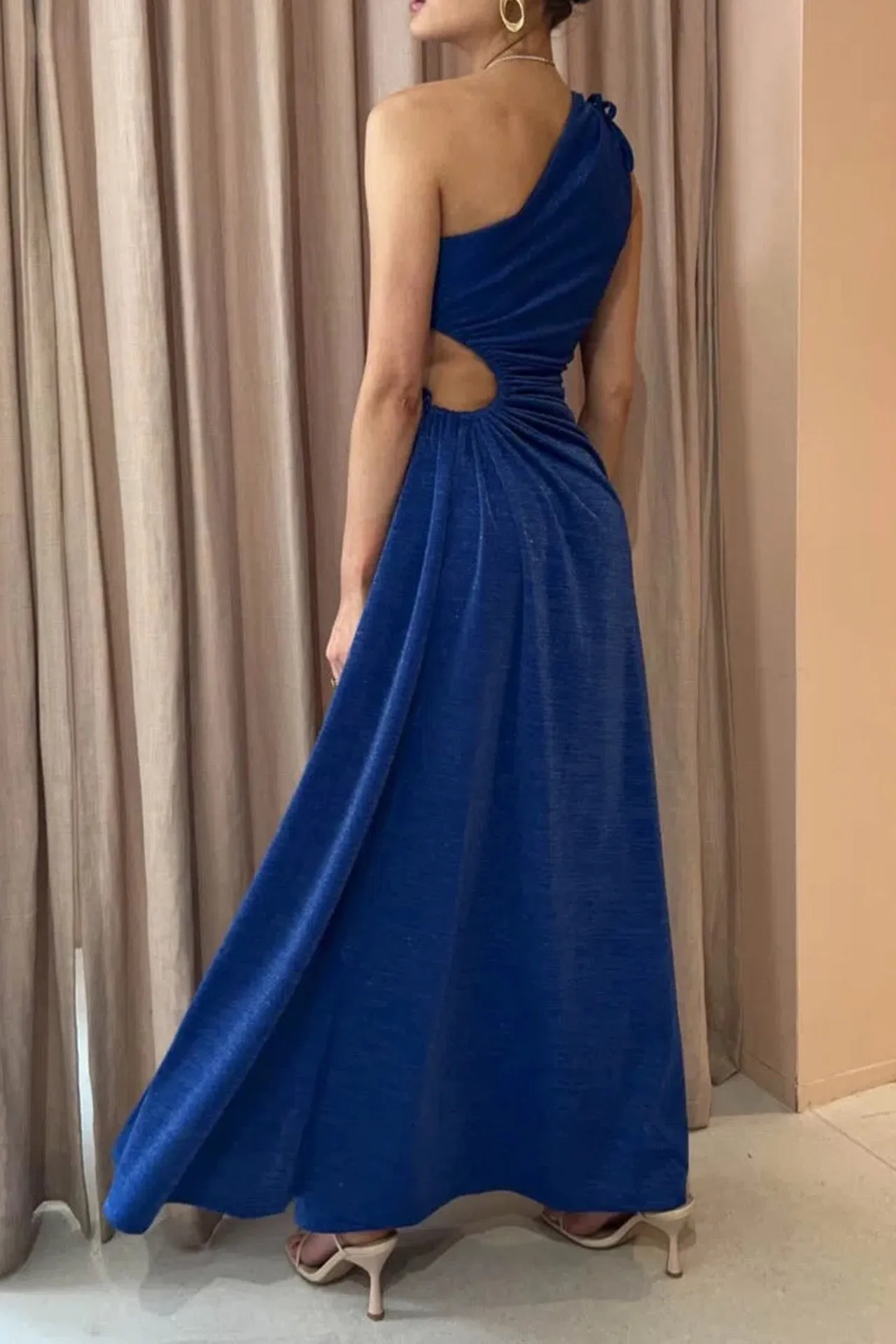 Nour Colbalt Blue Shimmer Maxi