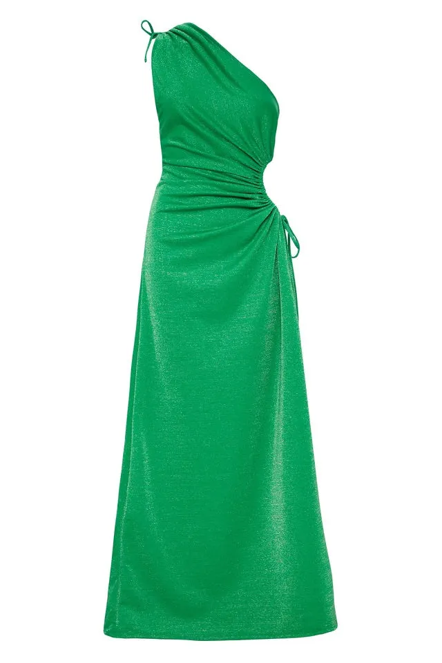 Nour Forest Green Shimmer Maxi