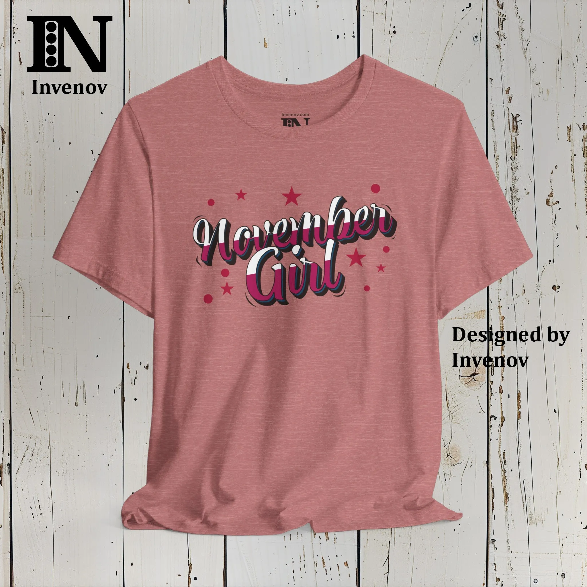 November Girl Shirt, November Shirt, Aesthetic November Shirt, November birthday Shirt, Born November Shirt, November Friends Shirt