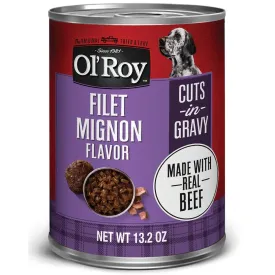 Ol' Roy Filet Mignon Flavor Cuts in Gravy, 13.2 oz Can