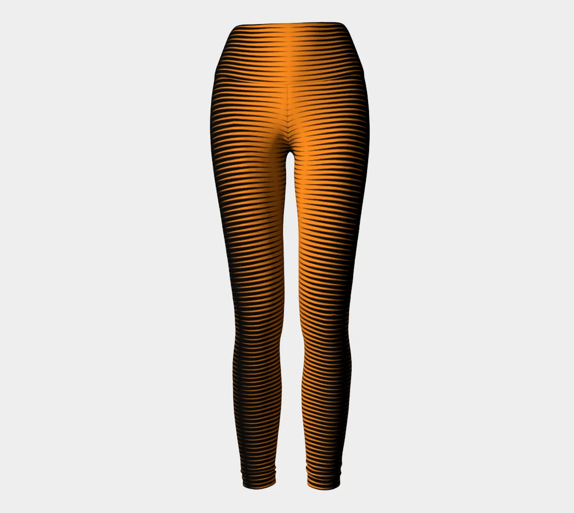 Orange Wedges Yoga Leggings