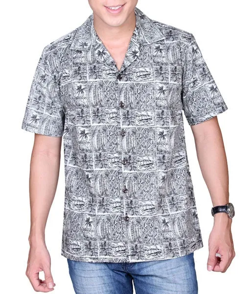 Paddle Block Men's Aloha Shirt