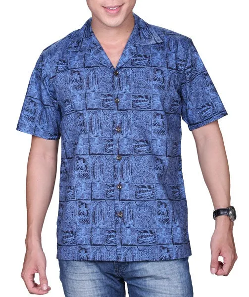 Paddle Block Men's Aloha Shirt